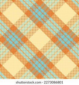 Motif harmonieux de tartan plaid avec texture et couleur pastel. Illustration vectorielle.