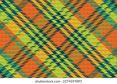 Seamless tartan plaid pattern with texture and pastel color. Vector illustration.