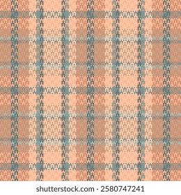 Seamless tartan plaid pattern with texture and pastel color. Vector illustration.