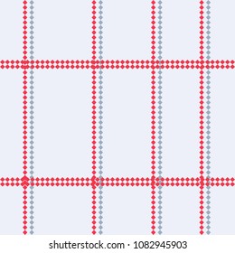 Seamless tartan plaid pattern. Traditional checker texture. Vector