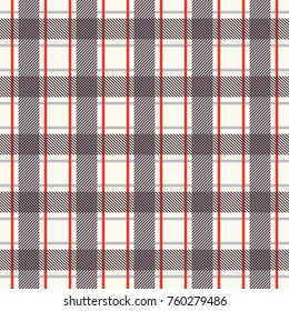 Seamless tartan plaid pattern. Traditional checker texture. Vector pattern with texture