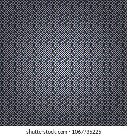 Seamless tartan plaid pattern. Vector checkered fabric texture print in shades of black, white and blue.