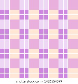 Seamless tartan or plaid pattern vector background