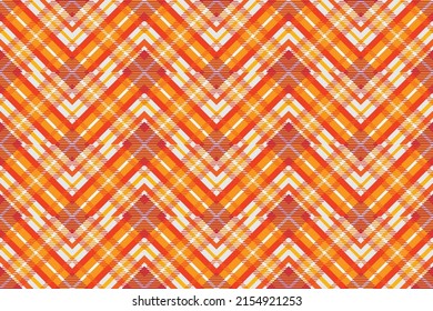 Patrón de platija tartán sin foco. Tejido vectorial de tela a cuadros en tonos negros, marrones y naranjas.Para el diseño y el fondo de la decoración, papel pintado, embalajes, tejidos, textiles.