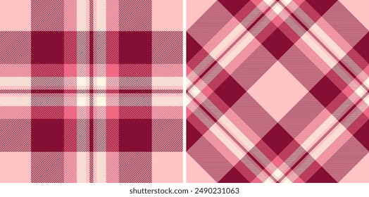 Seamless tartan textile of pattern texture check with a vector background fabric plaid. Set in warm colours. Eco friendly packaging ideas for products.