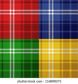 Seamless tartans set