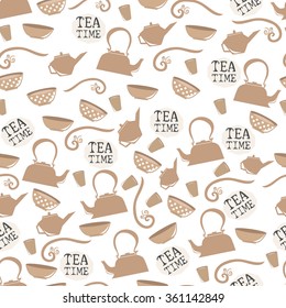 Seamless tea pattern