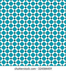 Seamless Teal Diagonal Check Pattern