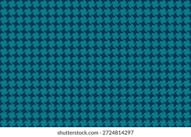 Patrón de pata de gallo azul marino y verde azulado.  Textura geométrica elegante ideal para diseño textil, moda, fondos de Sitio web o proyectos de impresión.