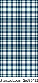 Seamless teal and navy plaid pattern. Perfect for textile design, website backgrounds, or fashion projects. Clean, classic, and versatile, this image evokes feelings of freshness and sophistication.