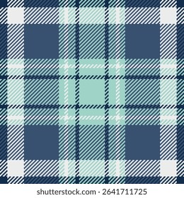 Seamless teal and navy plaid pattern.  Perfect for textile design, apparel, or website backgrounds.  Classic yet modern, this versatile design evokes feelings of comfort and style.