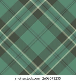 Seamless teal and olive green plaid pattern.  Elegant, textured design ideal for textile prints, website backgrounds, or fashion projects.