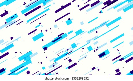 Seamless Tech Background Of Neon Speed Lines. Abstract Glitch Effect Texture. Digital Neon Flow Pattern. Technology Poster Background.