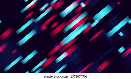 Seamless Tech Background Of Neon Speed Lines. Futuristic Dynamic Texture. Sporty Pattern with Neon Stripes. Technology Poster Background.