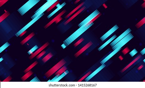 Seamless Tech Background Of Neon Speed Lines. Futuristic Dynamic Texture. Fast Movement Sporty Pattern. Digital Cover Background.
