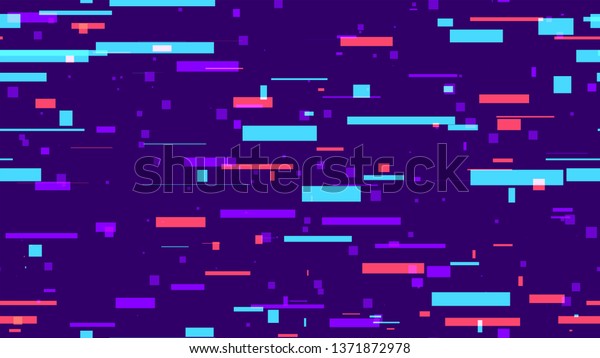 Seamless Tech Background Of Neon Speed Lines.\
Bright Rectangle Shapes Texture. Digital Neon Flow Pattern.\
Technology Poster\
Background.