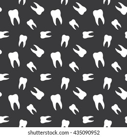 Seamless Teeth Dental Pattern Background