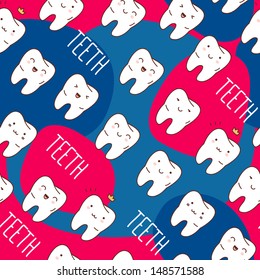 Seamless teeth pattern