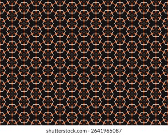 Seamless Template Background Texture Endless Interior Symmetric Tile Art Shape Design Visual Perspective Luxury Graphic Fashion Textile Digital Decoration Geometric Fabric Wallpaper Cloth Pattern.