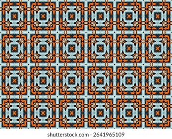 Seamless Template Background Texture Endless Interior Symmetric Tile Art Shape Design Visual Perspective Luxury Graphic Fashion Textile Digital Decoration Geometric Fabric Wallpaper Cloth Pattern.