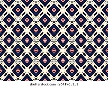 Seamless Template Background Texture Endless Interior Symmetric Tile Art Shape Design Visual Perspective Luxury Graphic Fashion Textile Digital Decoration Geometric Fabric Wallpaper Cloth Pattern.