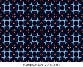 Seamless Template Background Texture Endless Interior Symmetric Tile Art Shape Design Visual Perspective Luxury Graphic Fashion Textile Digital Decoration Geometric Fabric Wallpaper Cloth Pattern.