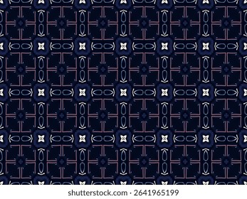 Seamless Template Background Texture Endless Interior Symmetric Tile Art Shape Design Visual Perspective Luxury Graphic Fashion Textile Digital Decoration Geometric Fabric Wallpaper Cloth Pattern.