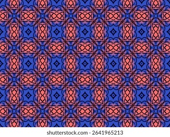 Seamless Template Background Texture Endless Interior Symmetric Tile Art Shape Design Visual Perspective Luxury Graphic Fashion Textile Digital Decoration Geometric Fabric Wallpaper Cloth Pattern.