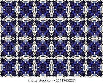 Seamless Template Background Texture Endless Interior Symmetric Tile Art Shape Design Visual Perspective Luxury Graphic Fashion Textile Digital Decoration Geometric Fabric Wallpaper Cloth Pattern.