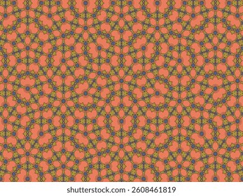 Seamless Template Design Tile Shape Visual Symmetric Luxury Geometric Textile Interior Wallpaper Cloth Art Digital Fabric Decoration Fashion Background Texture Perspective Endless Graphic Pattern.