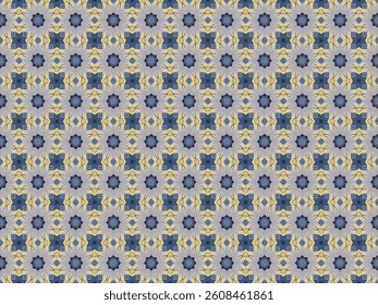 Seamless Template Design Tile Shape Visual Symmetric Luxury Geometric Textile Interior Wallpaper Cloth Art Digital Fabric Decoration Fashion Background Texture Perspective Endless Graphic Pattern.