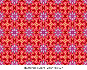 Seamless Template Interior Fabric Visual Texture Cloth Luxury Shape Graphic Decoration Tile Fashion Symmetric Digital Background Endless Perspective Art Design Textile Wallpaper Geometric Pattern.