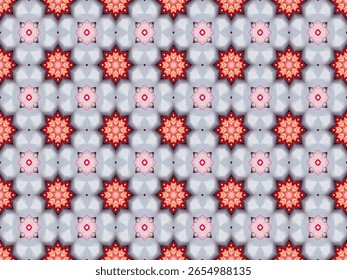 Seamless Template Interior Fabric Visual Texture Cloth Luxury Shape Graphic Decoration Tile Fashion Symmetric Digital Background Endless Perspective Art Design Textile Wallpaper Geometric Pattern.