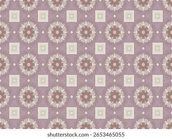 Seamless Template Interior Geometric Background Fashion Graphic Tile Visual Fabric Decoration Textile Texture Wallpaper Perspective Luxury Digital Design Art Symmetric Endless Cloth Shape Pattern.