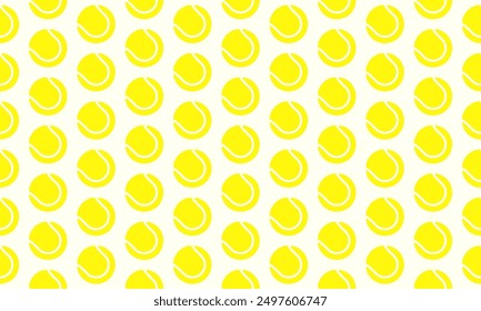 Seamless Tennis Ball Pattern Background