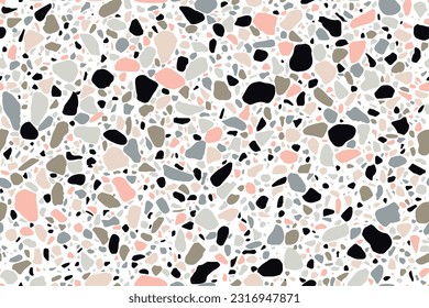 Nahtlose Terrazzo-Hintergrund. Pastellfarbener Hintergrund.