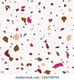 Seamless terrazzo floor pattern background