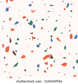 Seamless terrazzo floor pattern background