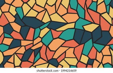 Seamless terrazzo flooring pattern, modern style, vector illustration.