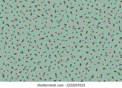 Seamless Terrazzo Pattern. Glass Seamless Irregular Art. Terrazzo Blue Mosaic Material. Blue Marble Stone Background. Vector Venetian Terazzo Design. Floor Abstract Print Mosaic Wall Italian Texture.