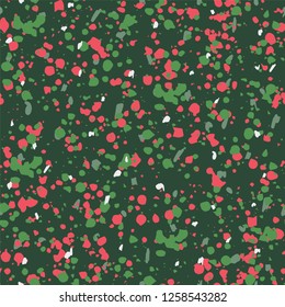 Seamless terrazzo pattern. Granite textures.