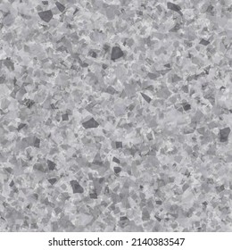 Patrón veneciano de Terrazzo inconcluso. Fondo de cristal de mármol gris. Textura Mosaica de Piedra Terrazo. Muro mosaico Textura italiana. Diseño cerámico Abstracto Vector. Impresión Irregular De Piedra Pavement. Arte del suelo