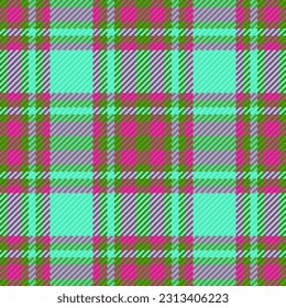 Nahtlose Textilien-Hintergrund aus Muster-Tartan-Gewebe mit Vektorgrafik-Scheck Textur in türkisfarben und grüne Farben.