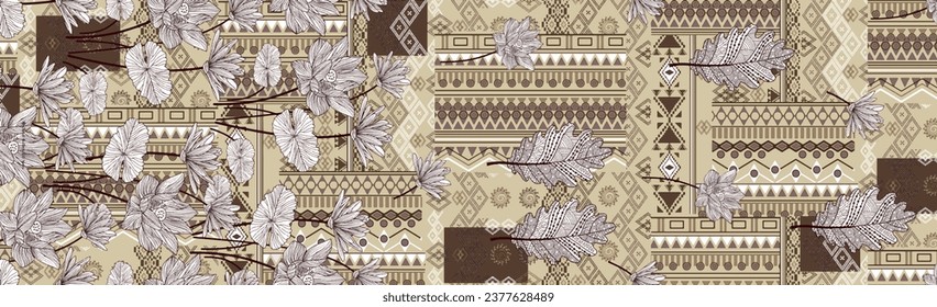 Seamless Textile design pattern for any Type of print 