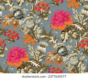 Seamless Textile design pattern for any Type of print 
