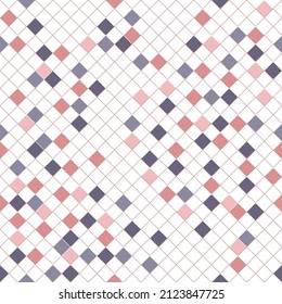 Seamless textile design square rhombus geometric pattern
