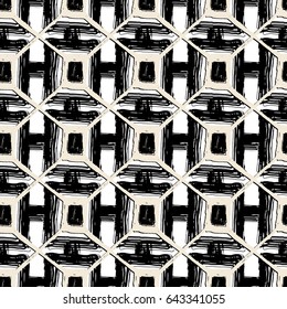 Seamless textile doodle pattern grunge texture.Trendy modern ink artistic design with authentic and unique scrapes, watercolor blotted background for a logo, cards, invitations, posters, banners.