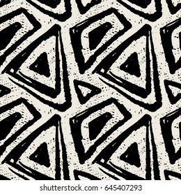 Seamless textile doodle pattern grunge texture.Trendy modern ink artistic design with authentic and unique scrapes, watercolor blotted background for a logo, cards, invitations, posters, banners.