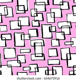 Seamless textile doodle pattern grunge texture.Trendy modern ink artistic design with authentic,unique scrapes, watercolor blotted background for a logo, cards, invitations, posters, banners.