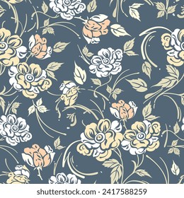 Seamless textile fabric pattern design